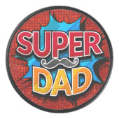 Palet De Hockey Super Papa Mustache Grunge moderne (Devant)