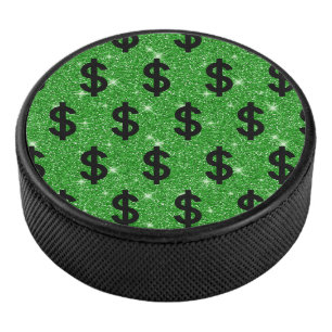 Palet De Hockey SYMBOLE Dollar Noir Argent Entrepreneur Wall Stree