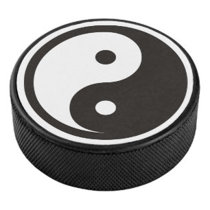 Palet De Hockey Symbole Yin Yang - tatouage solide