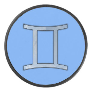 Palet De Hockey Symbole Zodiaque Gemini Élément par Kenneth Yoncic