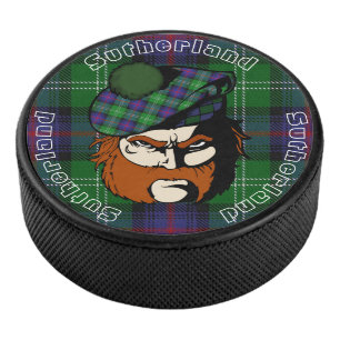 Palet De Hockey Tartan écossais de Sutherland de clan de guerrier