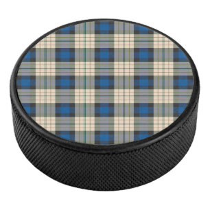Palet De Hockey Tartan plaids motif - beige bleu traditionnel