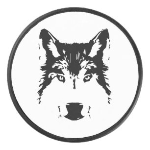Palet De Hockey Tête de loup