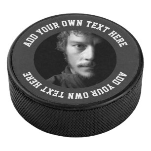 Palet De Hockey Texte et photo personnalisés uniques