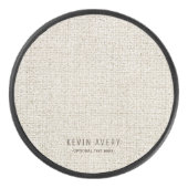 Palet De Hockey Texture professionnelle de lin beige rustique (Devant)