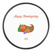 Palet De Hockey Thanksgiving Cornucopia Hockey Puck (Devant)