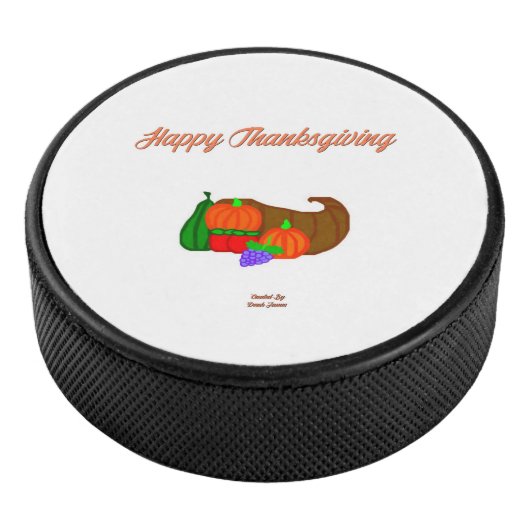 Palet De Hockey Thanksgiving Cornucopia Hockey Puck (3/4/2016 12:00:00 AM)
