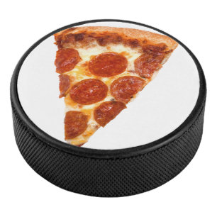 Palet De Hockey tranche de pizza pepperoni classique de SlipperyJo