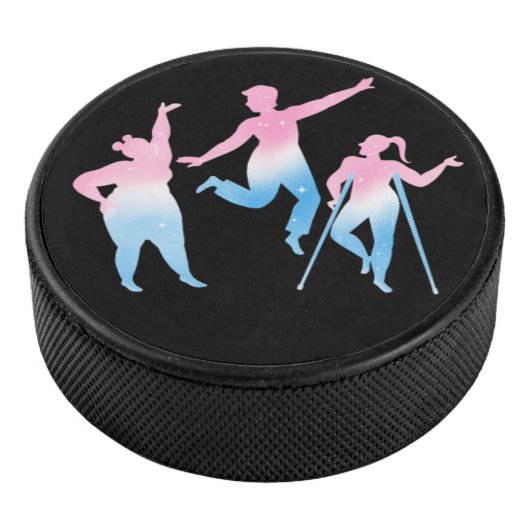 Palet De Hockey trans disabled design on hockey puck (3/4/2016 12:00:00 AM)