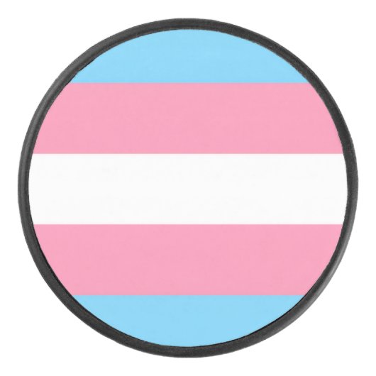 Palet De Hockey Trans flag style Puck (Devant)