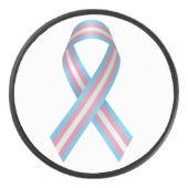 Palet De Hockey Trans ribbon with white background hockey puck (Devant)