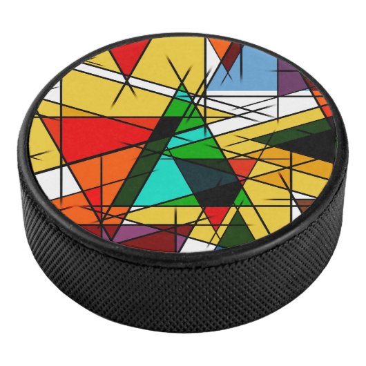Palet De Hockey Triangle Coloré Géométrique Moderne (3/4/2016 12:00:00 AM)