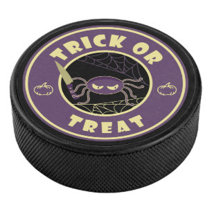 Palet De Hockey Trick ou traiter l'araignée halloween style Starbu