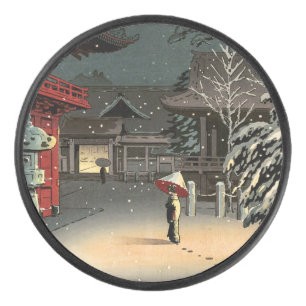 Palet De Hockey Tsuchiya Koitsu - Neige au temple de Nezu