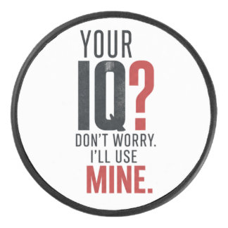 Palet De Hockey Typographie Sarcasique Smart IQ