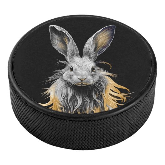 Palet De Hockey Un lapin gris génial en feu (3/4/2016 12:00:00 AM)