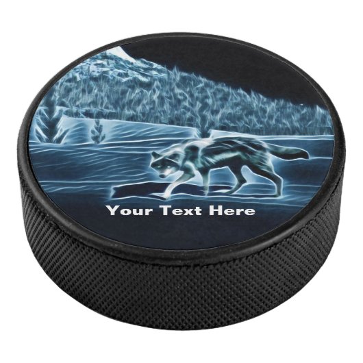 Palet De Hockey Un Loup Sur Neige (3/4/2016 12:00:00 AM)