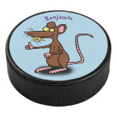 Palet De Hockey Un rat brun mignon pouce vers le haut dessin animé (3/4/2016 12:00:00 AM)
