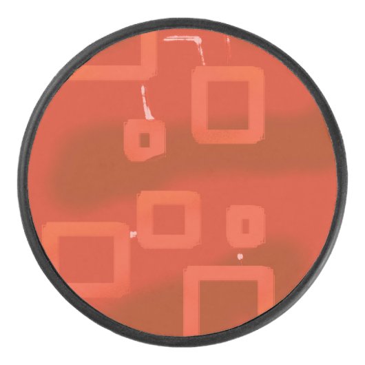 Palet De Hockey Valentine's Day Red Whimsical Geometric Abstract (Devant)