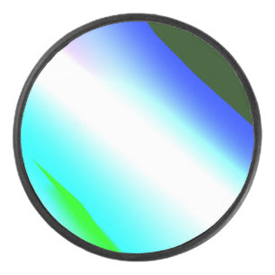 Palet De Hockey Vert bleu arc-en-ciel texture abstraite motif art 