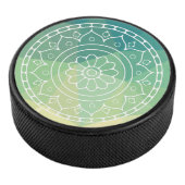 Palet De Hockey Vert jaune Mandala Inspiration Harmony Flower (3/4/2016 12:00:00 AM)