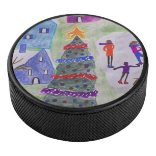 Palet De Hockey Village de Noël