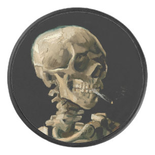 Palet De Hockey Vincent van Gogh - Crâne avec cigarette allumée