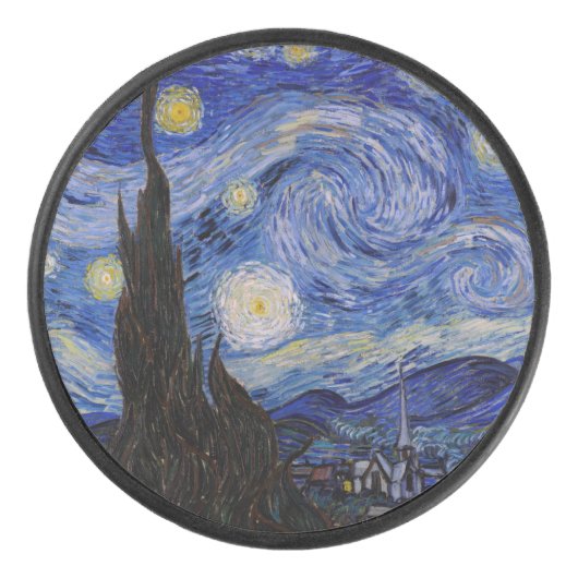 Palet De Hockey Vincent Van Gogh - La nuit étoilée (Devant)