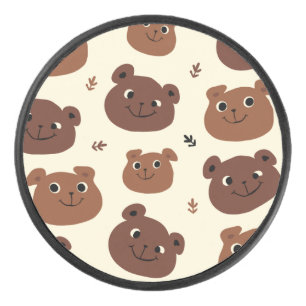 Palet De Hockey Visage drôle d'ours
