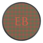 Palet De Hockey Vos initiales sur Bruce Clan tartan (Devant)