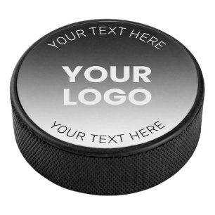 Palet De Hockey Votre logo Dégradé noir & blanc moderne modifiab
