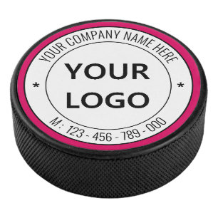 Palet De Hockey Votre Logo Entreprise Texte Personnalisé Hockey Pu