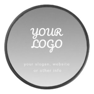 Palet De Hockey Votre logo et votre texte d'entreprise Ombre gri