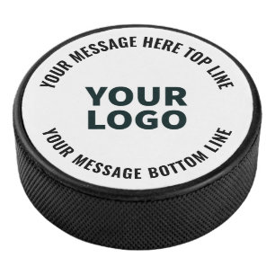 Palet De Hockey Votre logo ou image Texte modifié en gras