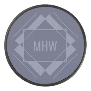 Palet De Hockey Votre monogramme dans un sac de hockey Motif géomé