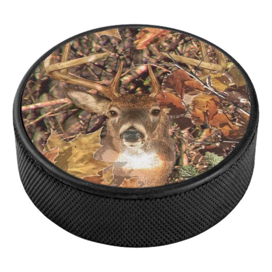 Palet De Hockey White Tail Deer Head Fall Energy Spiré sur un (3/4/2016 12:00:00 AM)