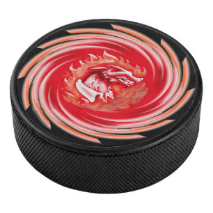Palet De Hockey Wild Wolf Whirling black hockey rond