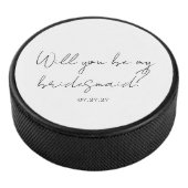Palet De Hockey Will You Be My Bridesmaid Custom Cursive (3/4/2016 12:00:00 AM)