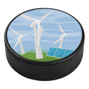 Palet De Hockey Windmills et cellules solaires