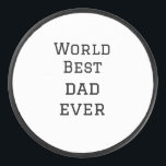 Palet De Hockey World best dad ever fat ajouter nom texte sport te<br><div class="desc">conception</div>