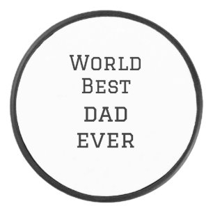 Palet De Hockey World best dad ever fat ajouter nom texte sport te