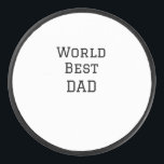 Palet De Hockey World best DAD PÈRE ajouter nom texte sport<br><div class="desc">conception</div>