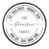 Palet De Hockey Your Name Address or Custom Text Personalized (Devant)