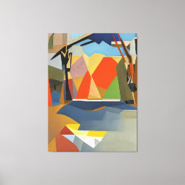 Palet van de natuur, No.001 - Abstracte botanische Canvas Afdruk