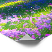 Palet van de natuur, Violet Flora Poster (Hoek)