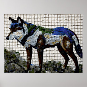 Palet van Predator: Wolf Mosaic Poster