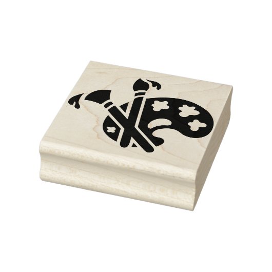 Palet verf 	rubberstempel (Stempel)