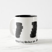 Palets de hockey sur glace ... mug (Devant gauche)