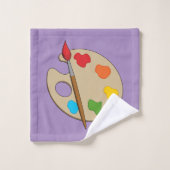 Palette Artiste avec pinceau (Gant de toilette)