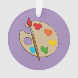 Palette Artiste avec pinceau